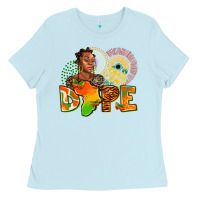 Baby Blue dope juneteenth Ladies Tee - AdoDesignShop