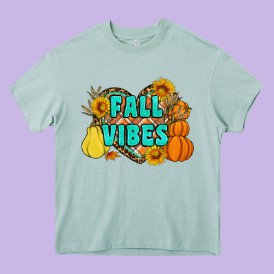 Fall Vibes Heavy Core Tee Designed By Artiststas