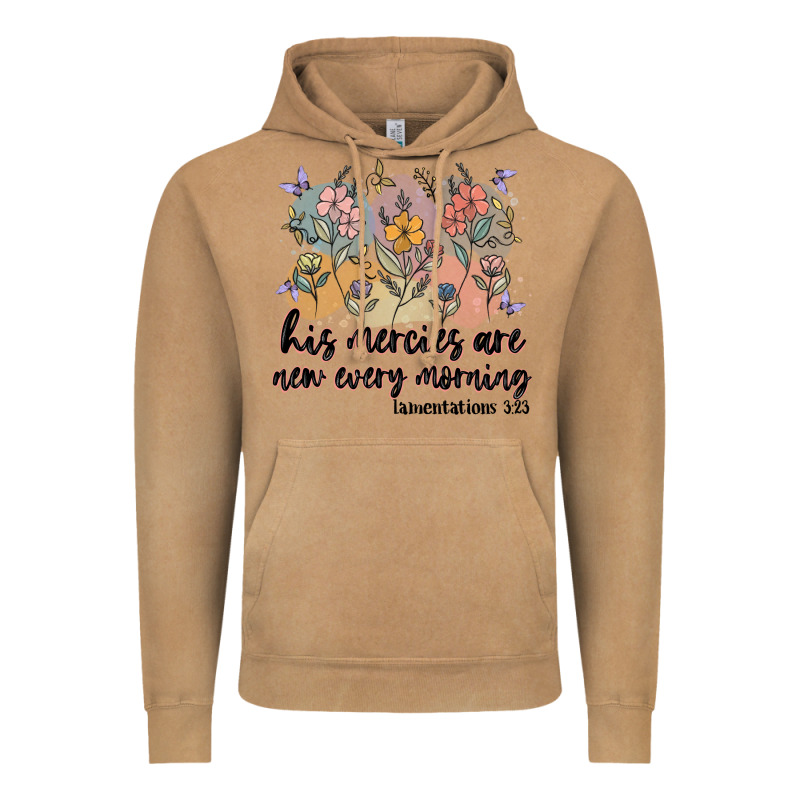 His Mercies Are New Every Morning Vintage Hoodie by MaliasSmallBusiness | Teevron
