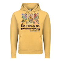 Vintage Mustard his mercies are new every morning Vintage Hoodie - MaliasSmallBusiness