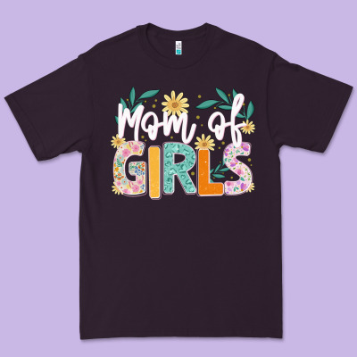 Mom Of Girls Premium Tee Designed By Jahusdesignshop