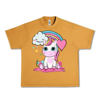 Peanut Butter cute unicorn and rainbow Urban Heavy Tee - NancyCooperArtShop