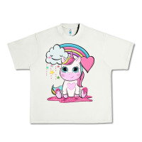 Pistachio cute unicorn and rainbow Urban Heavy Tee - NancyCooperArtShop