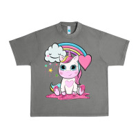 Tornado cute unicorn and rainbow Urban Heavy Tee - NancyCooperArtShop