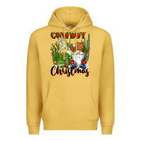 Antique Gold cowboy christmas gnome Premium Hoodie - CowGirlArtShop