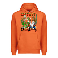 Carrot cowboy christmas gnome Premium Hoodie - CowGirlArtShop