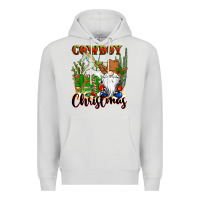 Dove Grey cowboy christmas gnome Premium Hoodie - CowGirlArtShop