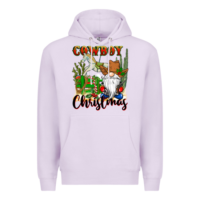 Cowboy Christmas Gnome Premium Hoodie by CowGirlArtShop | Teevron