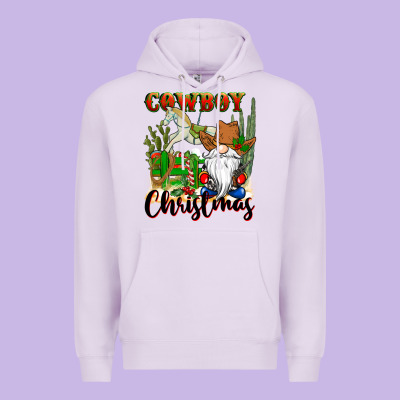 Cowboy Christmas Gnome Premium Hoodie Designed By Cowgirlartshop