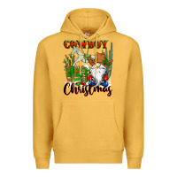 Mustard cowboy christmas gnome Premium Hoodie - CowGirlArtShop