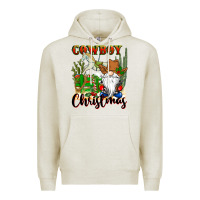 Oatmeal Heather cowboy christmas gnome Premium Hoodie - CowGirlArtShop