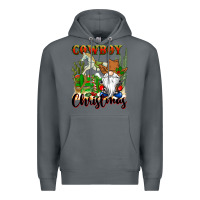 Rock cowboy christmas gnome Premium Hoodie - CowGirlArtShop