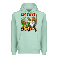 Seafoam cowboy christmas gnome Premium Hoodie - CowGirlArtShop