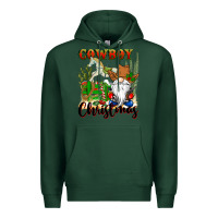 Sports Green cowboy christmas gnome Premium Hoodie - CowGirlArtShop