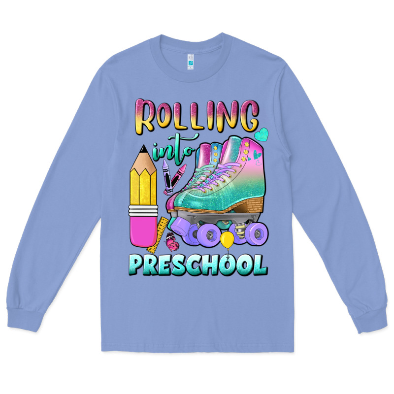 Rolling Into Preschool Long Sleeve Tee by BundleAndBundleShop | Teevron
