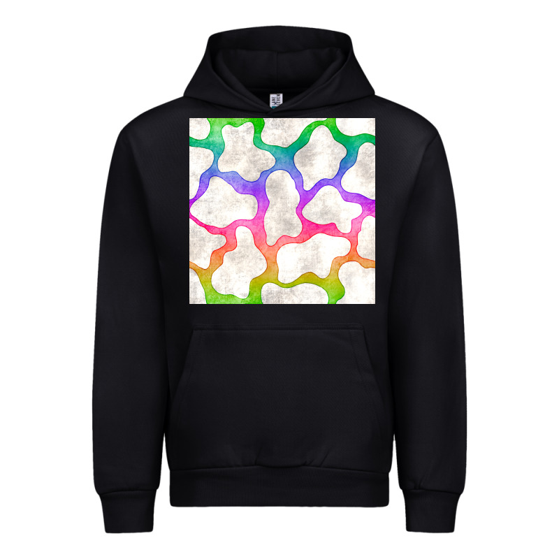 Watercolor Rainbow Cow Seamless Pattern Urban Hoodie by BundleAndBundleShop | Teevron