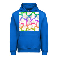 Cobalt watercolor rainbow cow seamless pattern Urban Hoodie - BundleAndBundleShop