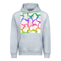 Heather Grey watercolor rainbow cow seamless pattern Urban Hoodie - BundleAndBundleShop