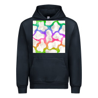 Navy watercolor rainbow cow seamless pattern Urban Hoodie - BundleAndBundleShop