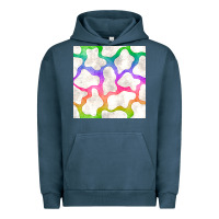 Pigment Midnight Navy watercolor rainbow cow seamless pattern Urban Hoodie - BundleAndBundleShop