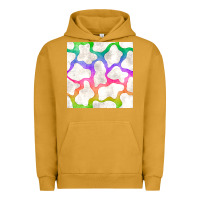 Pigment Peanut Butter watercolor rainbow cow seamless pattern Urban Hoodie - BundleAndBundleShop