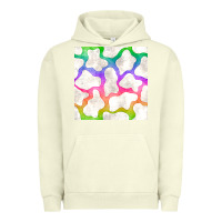 Pigment Pistachio watercolor rainbow cow seamless pattern Urban Hoodie - BundleAndBundleShop