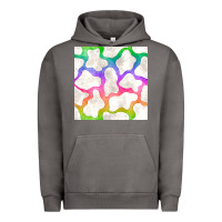 Pigment Tornado watercolor rainbow cow seamless pattern Urban Hoodie - BundleAndBundleShop