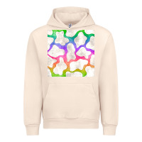 Sandshell watercolor rainbow cow seamless pattern Urban Hoodie - BundleAndBundleShop