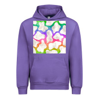 Tulip watercolor rainbow cow seamless pattern Urban Hoodie - BundleAndBundleShop