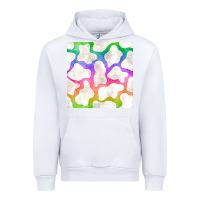 White watercolor rainbow cow seamless pattern Urban Hoodie - BundleAndBundleShop