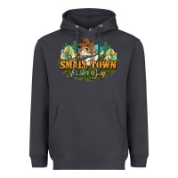 Smoke Small town Easter Day Heavyweight Hoodie - HowdyJamesFarm