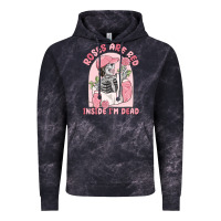 Cloud Black roses are red inside i'm dead Vintage Hoodie - MaliasSmallBusiness