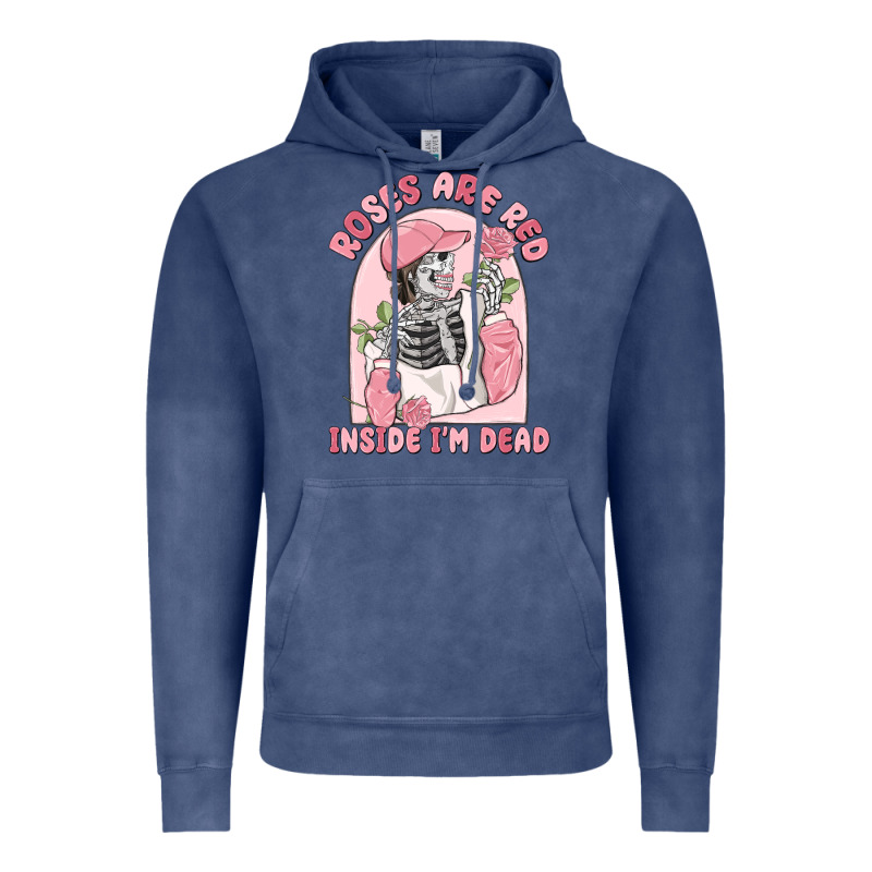 Roses Are Red Inside I'm Dead Vintage Hoodie by MaliasSmallBusiness | Teevron
