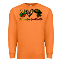 Carrot Peace love Juneteenth Premium Sweatshirt - HowdyJamesFarm