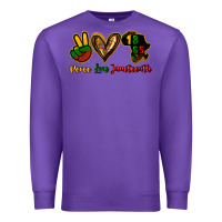 Purple Peace love Juneteenth Premium Sweatshirt - HowdyJamesFarm