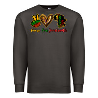 Smoke Peace love Juneteenth Premium Sweatshirt - HowdyJamesFarm