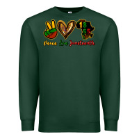 Sports Green Peace love Juneteenth Premium Sweatshirt - HowdyJamesFarm