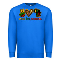 True Royal Peace love Juneteenth Premium Sweatshirt - HowdyJamesFarm