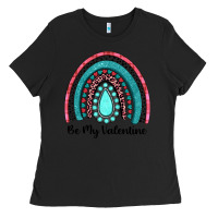 Black be my valentine gemstone rainbow Ladies Tee - JahusDesignShop