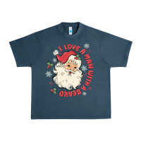 Midnight Navy i love a man with a beard Urban Heavy Tee - MaliasSmallBusiness