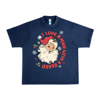 Navy i love a man with a beard Urban Heavy Tee - MaliasSmallBusiness