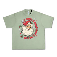 Oil Green i love a man with a beard Urban Heavy Tee - MaliasSmallBusiness