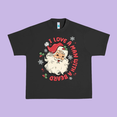 I Love A Man With A Beard Urban Heavy Tee Designed By Maliassmallbusiness