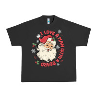 Pigment Black i love a man with a beard Urban Heavy Tee - MaliasSmallBusiness