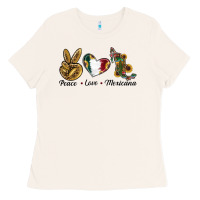 Bone Peace Love Mexicana Ladies Tee - RanaPortraitStore