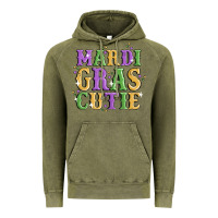 Vintage Olive mardi gras cutie Vintage Hoodie - MaliasSmallBusiness