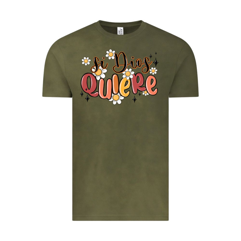 Si Dios Quiere Vintage Tee by MaliasSmallBusiness | Teevron