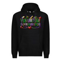 Black volunteer coordinator mardi gras cowgirl Premium Hoodie - CowGirlArtShop