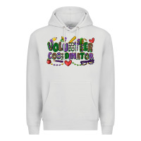 Dove Grey volunteer coordinator mardi gras cowgirl Premium Hoodie - CowGirlArtShop