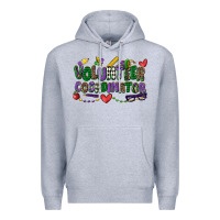 Heather Grey volunteer coordinator mardi gras cowgirl Premium Hoodie - CowGirlArtShop